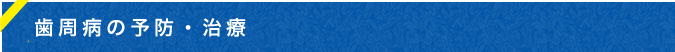 歯周病の予防・治療